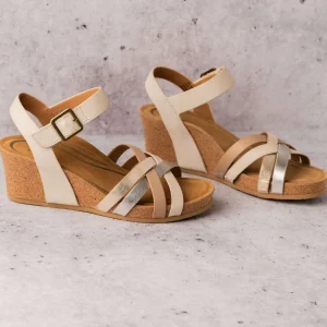 Aetrex - Noelle - Ivory/Metallic Combo