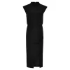 Apricot - Black Metallic Dress
