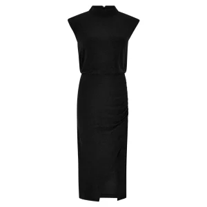 Apricot - Black Metallic Dress