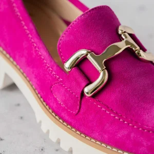 ARA - 31237 Kiana Loafer - Green & Pink Suede
