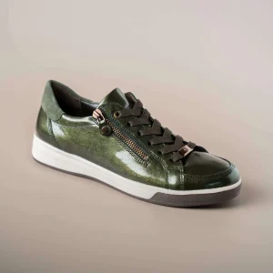 Ara - 34432-95 Rei Low - Forest Patent Leather Sneaker