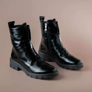 Ara - Deon Women's Lug Sole Leather Moto Boot