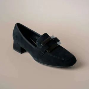 ARA - Glimmer Heel Black Suede Loafer