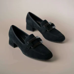ARA - Glimmer Heel Black Suede Loafer