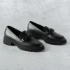 ARA - Kiana Black Leather Lug Sole Comfort Loafer