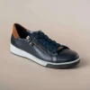 Ara - Rei Low in Navy with Brown Trim
