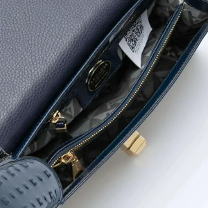 ARCADIA - Laila Medium Crossbody - Blue Patent