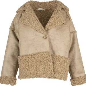 ASTRID - Cropped Faux Shearlilng Jacket
