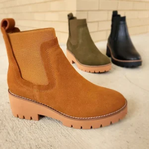 Blondo - Dyme - Olive Suede & Cognac Suede