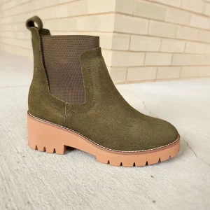 Blondo - Dyme - Olive Suede & Cognac Suede