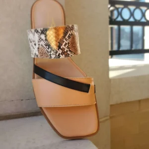 BRENDA ZARO - Multi-Reptile Slide Sandal