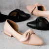 Bueno - Ivory - Black or Pale Pink Leather