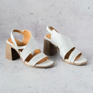 Bueno - Jinny - White Leather High Heel Sandal