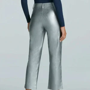 Commando - FAUX LEATHER 5-POCKET Pant - Pewter