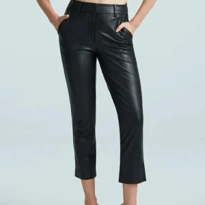 Commando - FAUX LEATHR 5-POCKET - Black