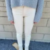 Edwin - COATED SKINNY JEANS - Vanilla