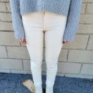 Edwin - COATED SKINNY JEANS - Vanilla