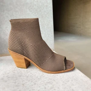 Eileen Fisher - Ark Stretchy Black Peep Toe Bootie