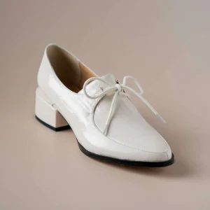 EOS - Casi - Oxford Low Heel - Black & Ivory Patent
