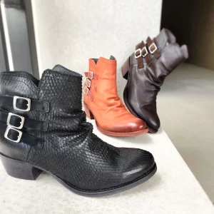 Eric Michael - Carlita Low Heel Buckle Boot