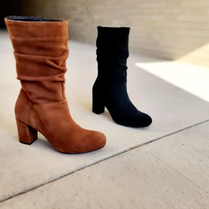 Eric Michael - Poppy Suede Mid Calf High Heel Boot