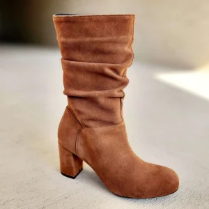 Eric Michael - Poppy Suede Mid Calf High Heel Boot