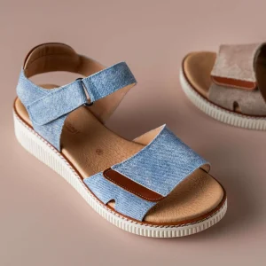 ERIC MICHAEL- ARIANA Adjustable Low Wedge Sandal