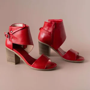 ERIC MICHAEL CALLIE High Heel Leather City Sandals