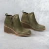 ÖFFT - EMEREE Wedge Boot in Fern Suede