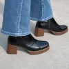 FLUCHOS - D9157 High Heel Platform Leather Boot