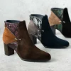 Fluchos - d8925 High Heel Suede Ankle Boots