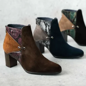 Fluchos - d8925 High Heel Suede Ankle Boots