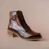 Fluchos - D8686 in Cognac Patent Leather