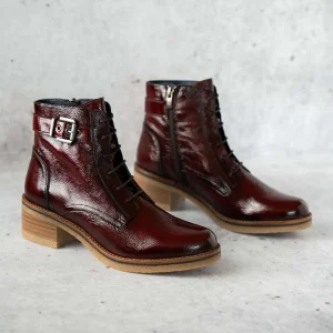 FLUCHOS - D8686 Patent Leather Lace Up Boots