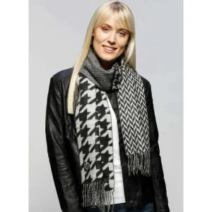 Fraas - Patchwork Houndstooth Scarf