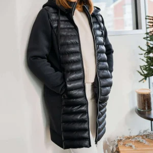 FREAKY NATION - Black Puffer Long Sport Jacket