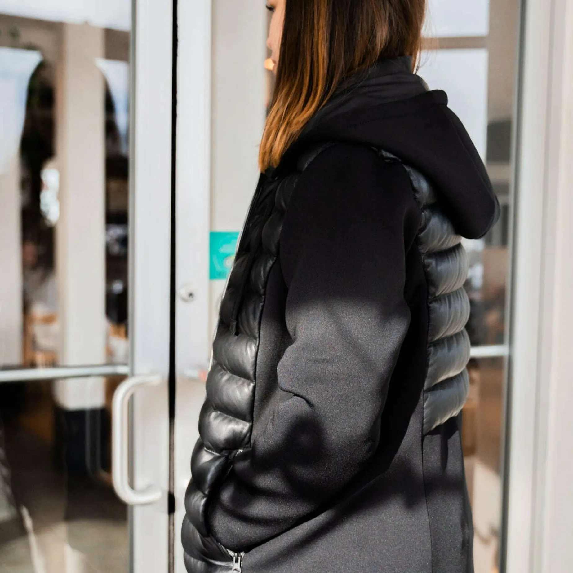 freaky_nation__black_puff_2.webp FREAKY NATION - Black Puffer Long Sport Jacket