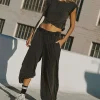 Free People - Hot Shot Crossover - Black