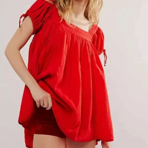 Free People - Summer Camp Tunic - Fiery Red