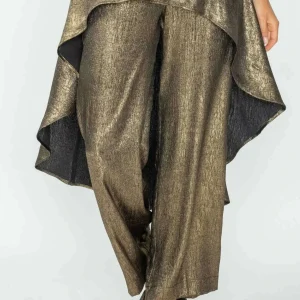 IC COLLECTION - Flowy Pant - Black/Gold