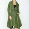 IC COLLECTION - Liquid Shiny Trench - Olive