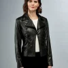 INSIGHT - Button Trimmed Jacket - Liquid Sparkle Black