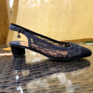 J. Renee - Faleece Low Heel Sling Back Evening Pump