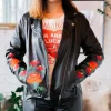 Mauritius - Peonie RF Leather Jacket - Black