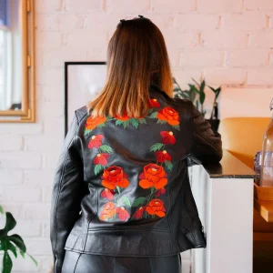 Mauritius - Peonie RF Leather Jacket - Black