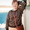 M-Made in Italy - Leopard Knit Sweater - Brown