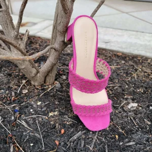 PELLE MODA - Ralli Pink Block Heel Sandal