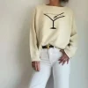 Pink Pineapple - Martini Sweater - Ivory