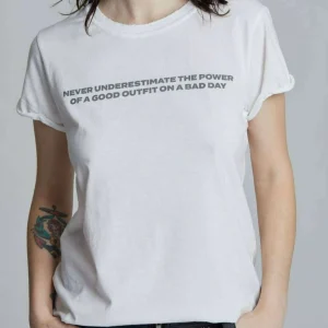 RECYCLED KARMA - Good Outfit Short Sleeve T-Shirt - White