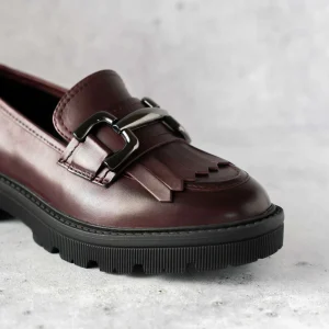 REGARDE LE CIEL- 06 Byron Burgundy Tassel Loafer